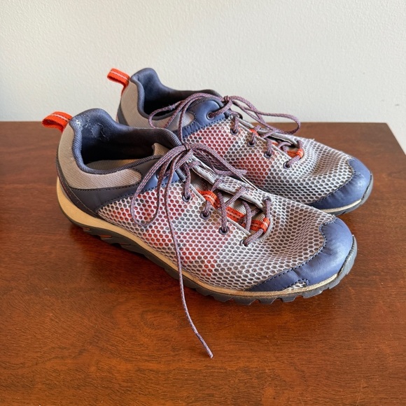 Merrell Rapidbow Hiking Water Shoes Blue and Orange Size 10 - Picture 2 of 6